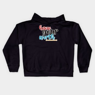 know your worth Kids Hoodie